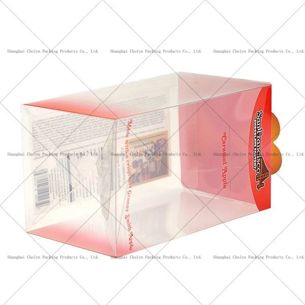 WHOLESALE CLEAR PLASTIC CARAMEL CANDY APPLE BOXES