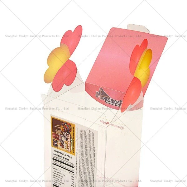 WHOLESALE CLEAR PLASTIC CARAMEL CANDY APPLE BOXES